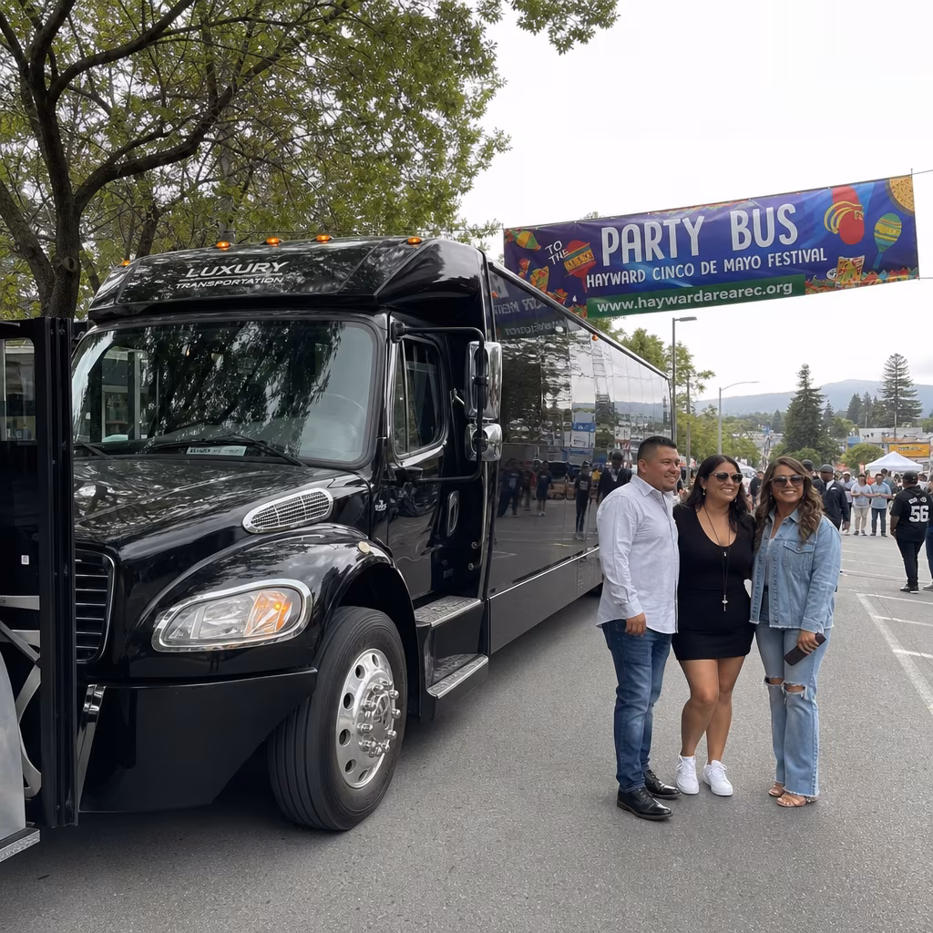 Party Bus to the Hayward Cinco de Mayo Festival