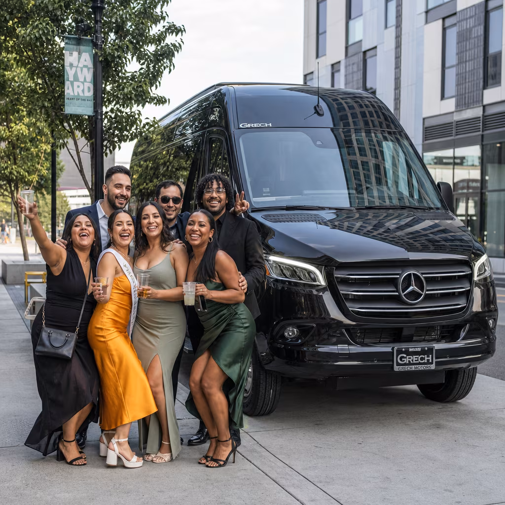 Bachelor and bachelorette party bus