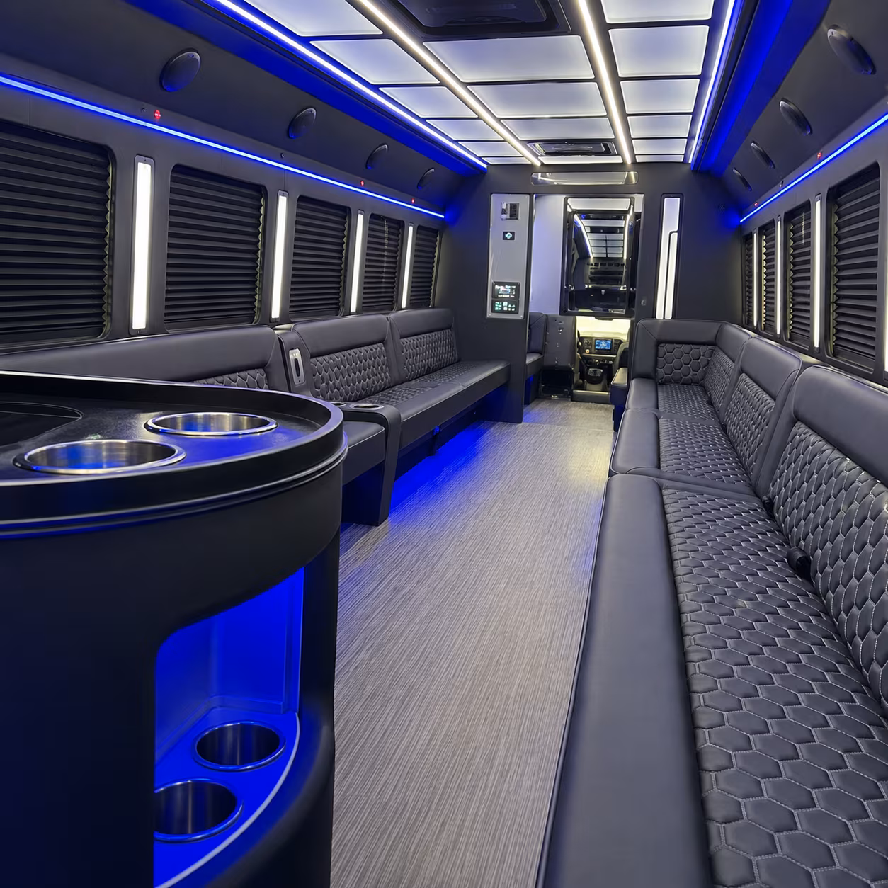 Hayward Bachelor & Bachelorette Transportation party bus exterior