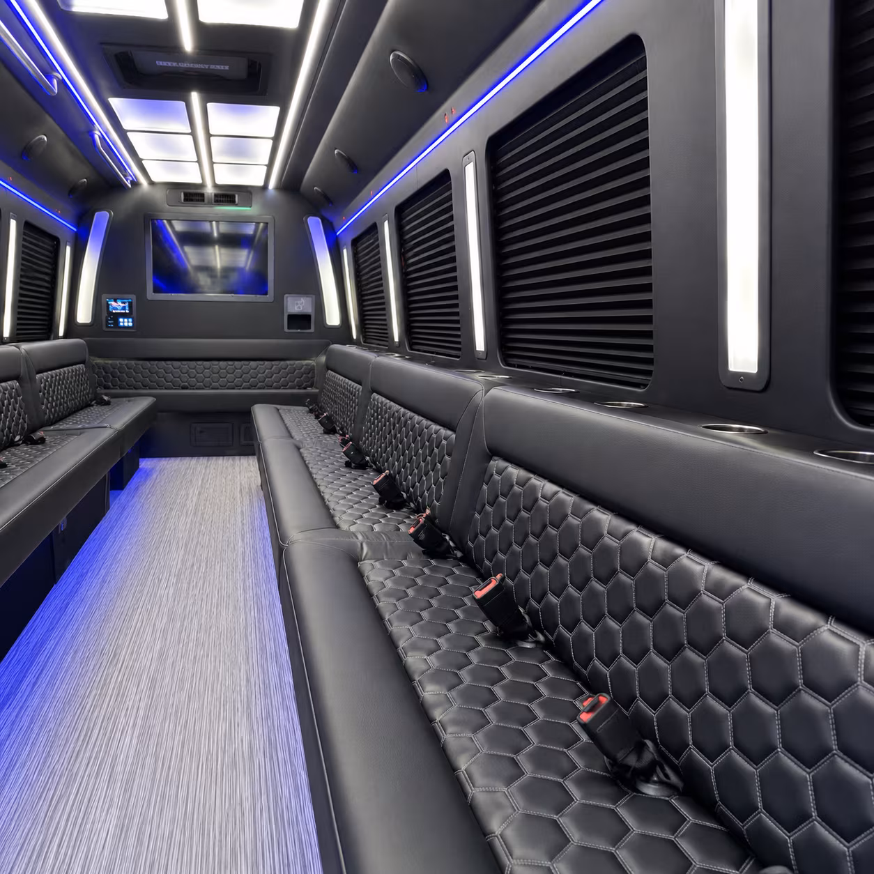 Hayward Bachelor & Bachelorette Transportation onboard seating