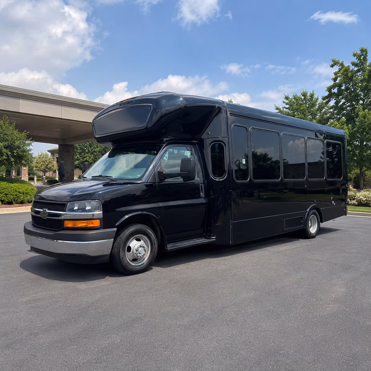 Hayward Private Event Transportation party bus interior