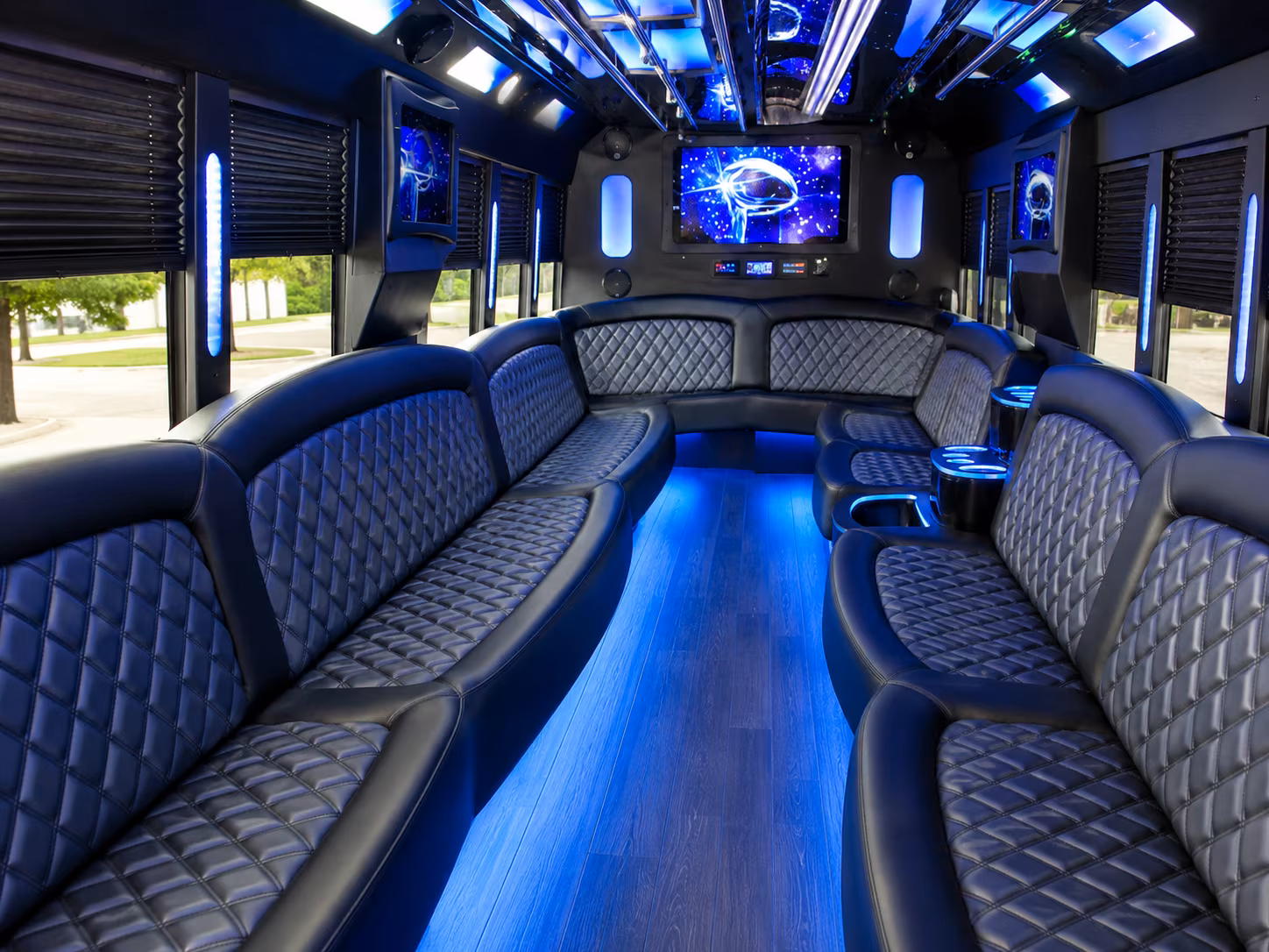 Hayward Prom & Homecoming Transportation party bus exterior