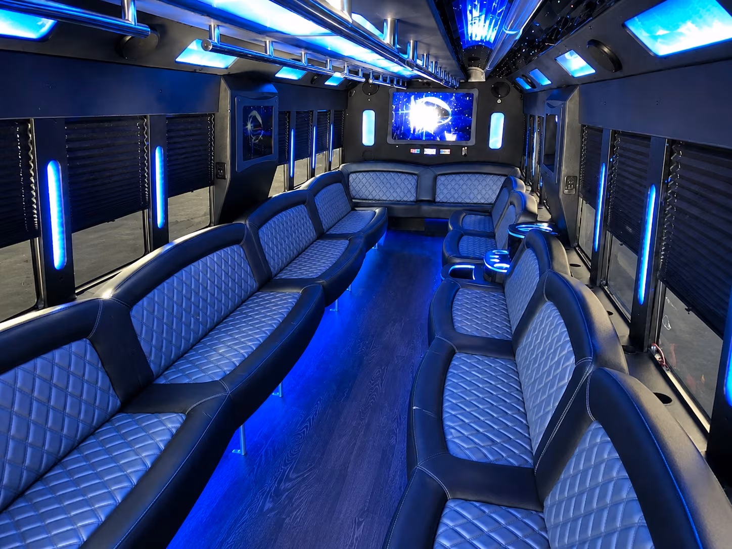 Hayward Prom & Homecoming Transportation party bus exterior