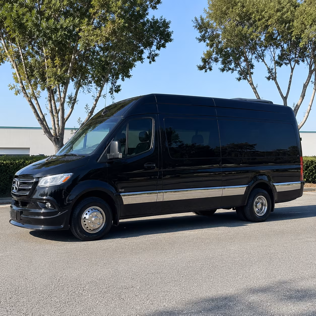 Hayward School Event Transportation party bus exterior