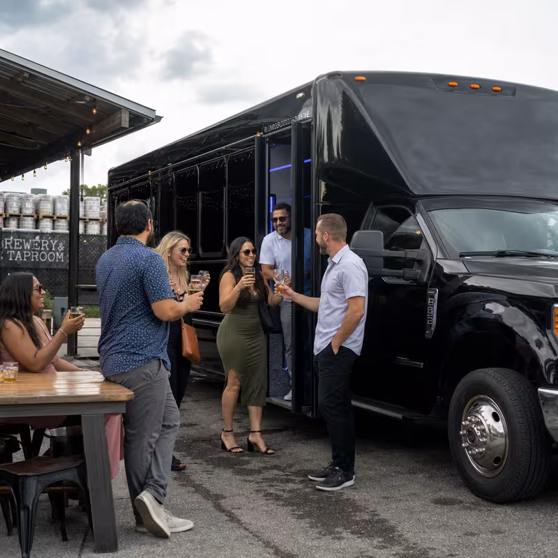 Hayward Winery & Brewery Tour Transportation fleet vehicle