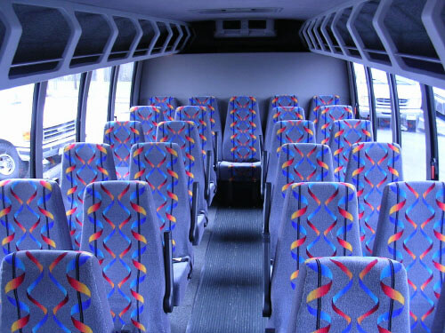 Hayward 24 Passenger Mini Bus Interior