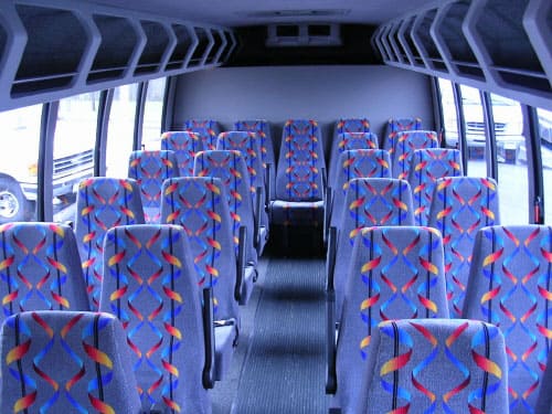 Orange 15-35 Passenger Minibuses Interior