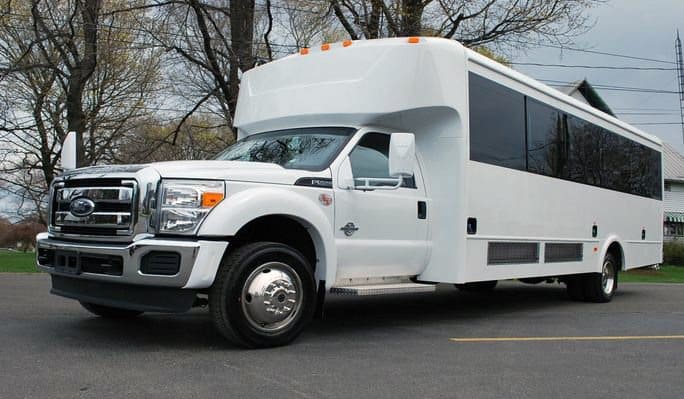 Orange 20 Passenger Party Bus