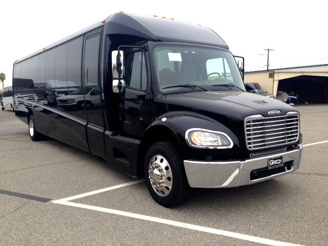 Orange 22 Passenger Party Bus