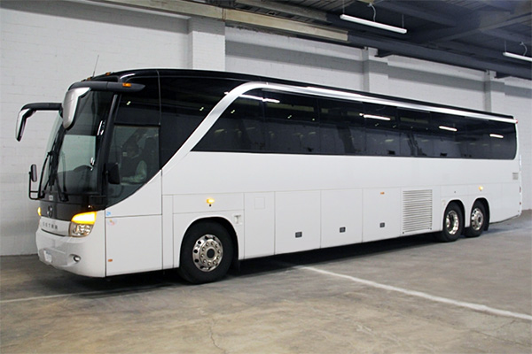 Orange 36 Passenger Party Bus