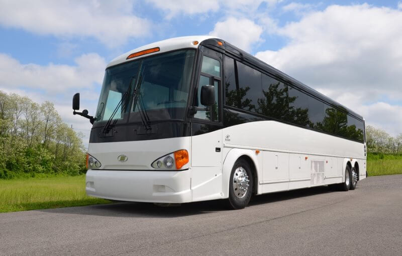 Orange 40 Passenger Limo Bus