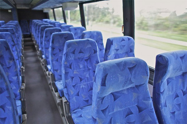 Orange 56 Passenger Motor Coaches Interior